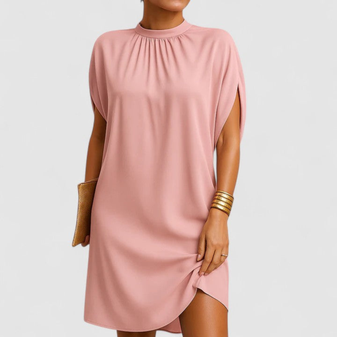 Amber | Minimalistische Mini Jurk Split-Mouw 0