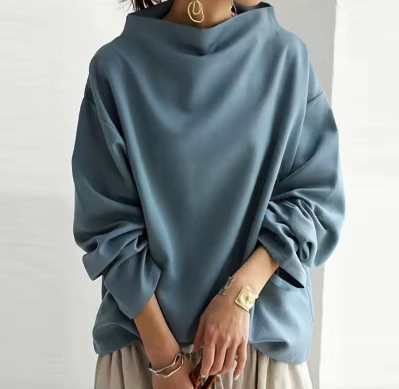 Angela | Oversized Dames Top met Trechterhals 2