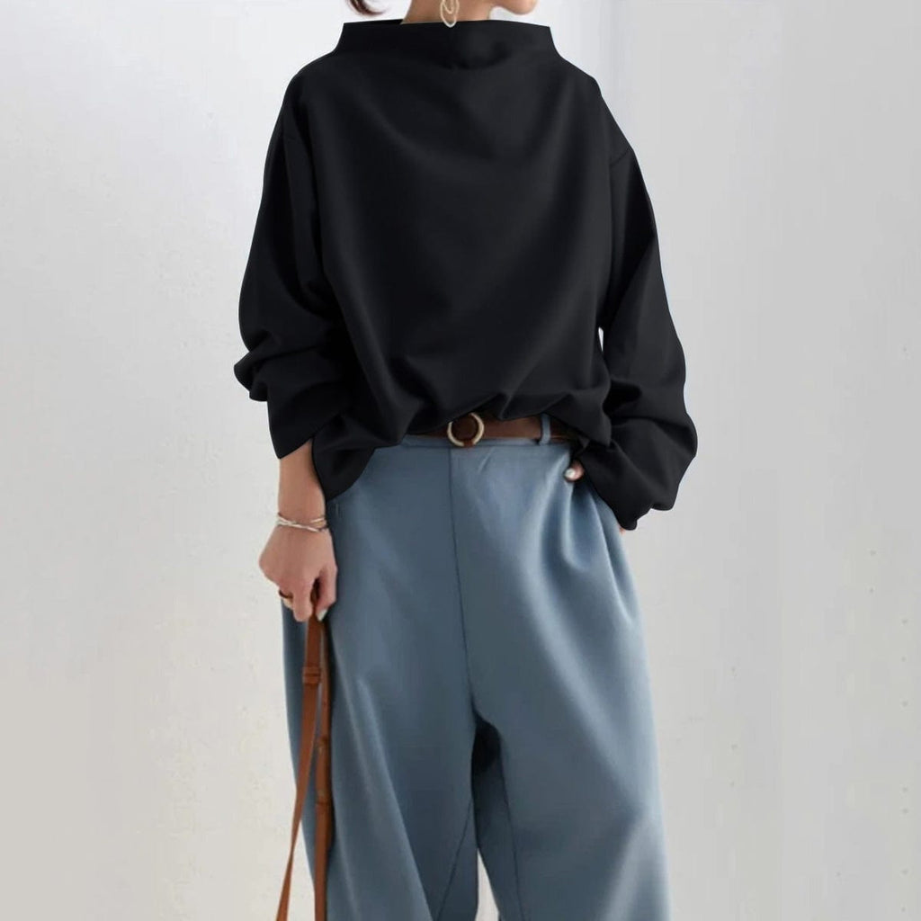 Angela | Oversized Dames Top met Trechterhals 6