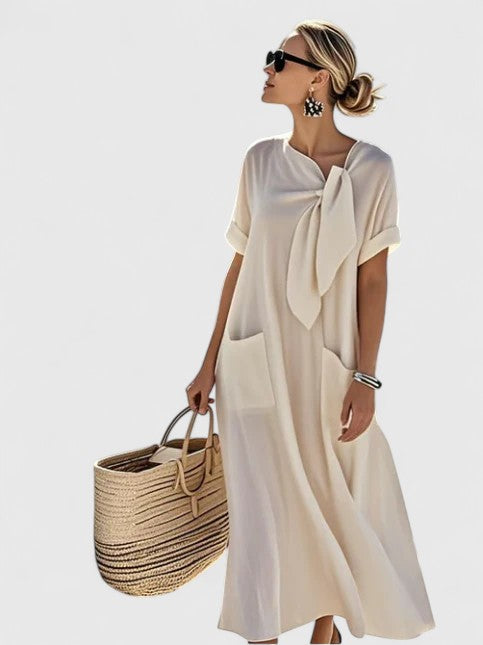 Antonina | Elegante Zomerjurk Dames Met Zakken 2