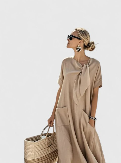 Antonina | Elegante Zomerjurk Dames Met Zakken 3