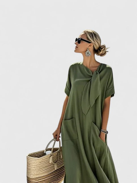 Antonina | Elegante Zomerjurk Dames Met Zakken 4