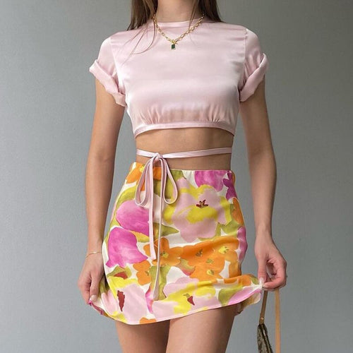 Baya Bohemian | Witte Zomerrok Dames met Bloemenprint 0