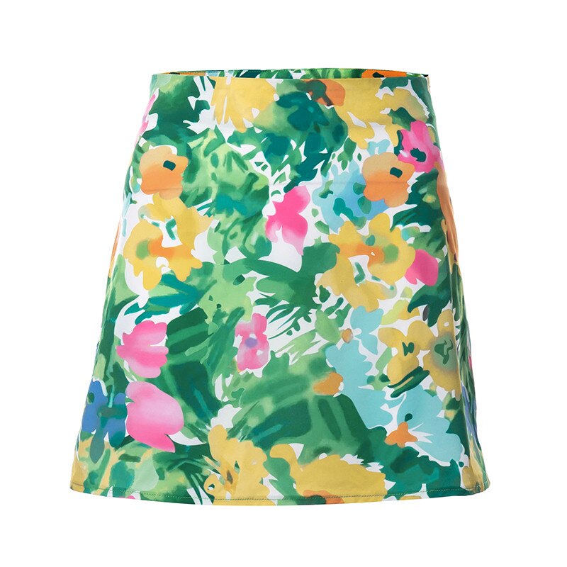 Baya Bohemian | Witte Zomerrok Dames met Bloemenprint 4