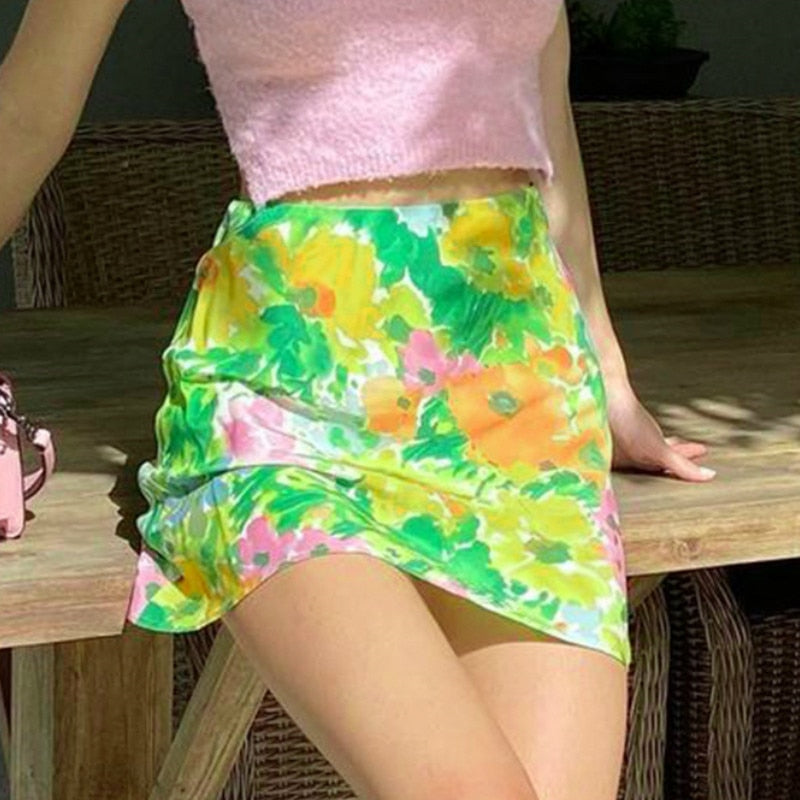 Baya Bohemian | Witte Zomerrok Dames met Bloemenprint 5