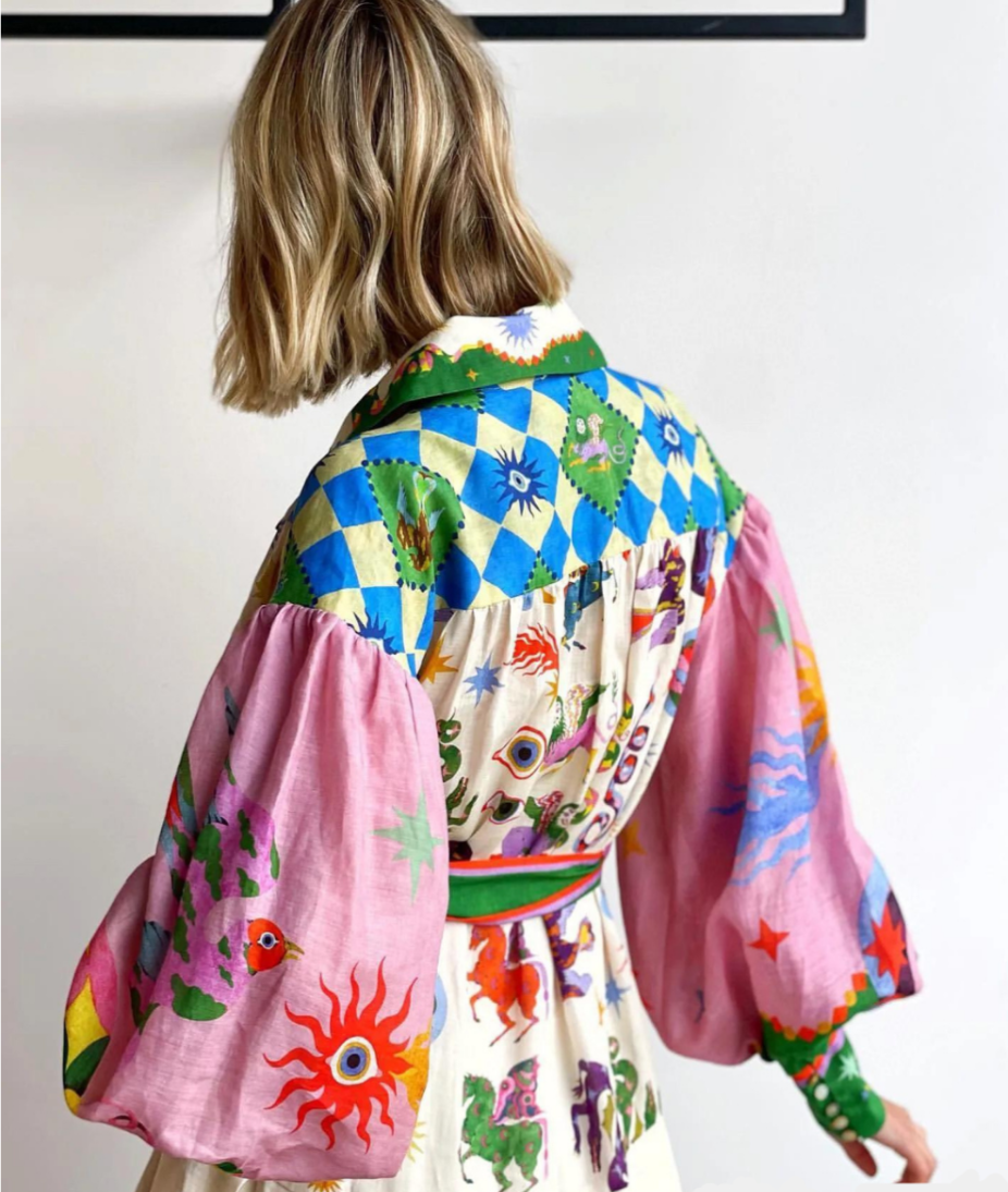 Beverly | Elegante Volumejurk voor Vrouwen met Speelse Patronen 2