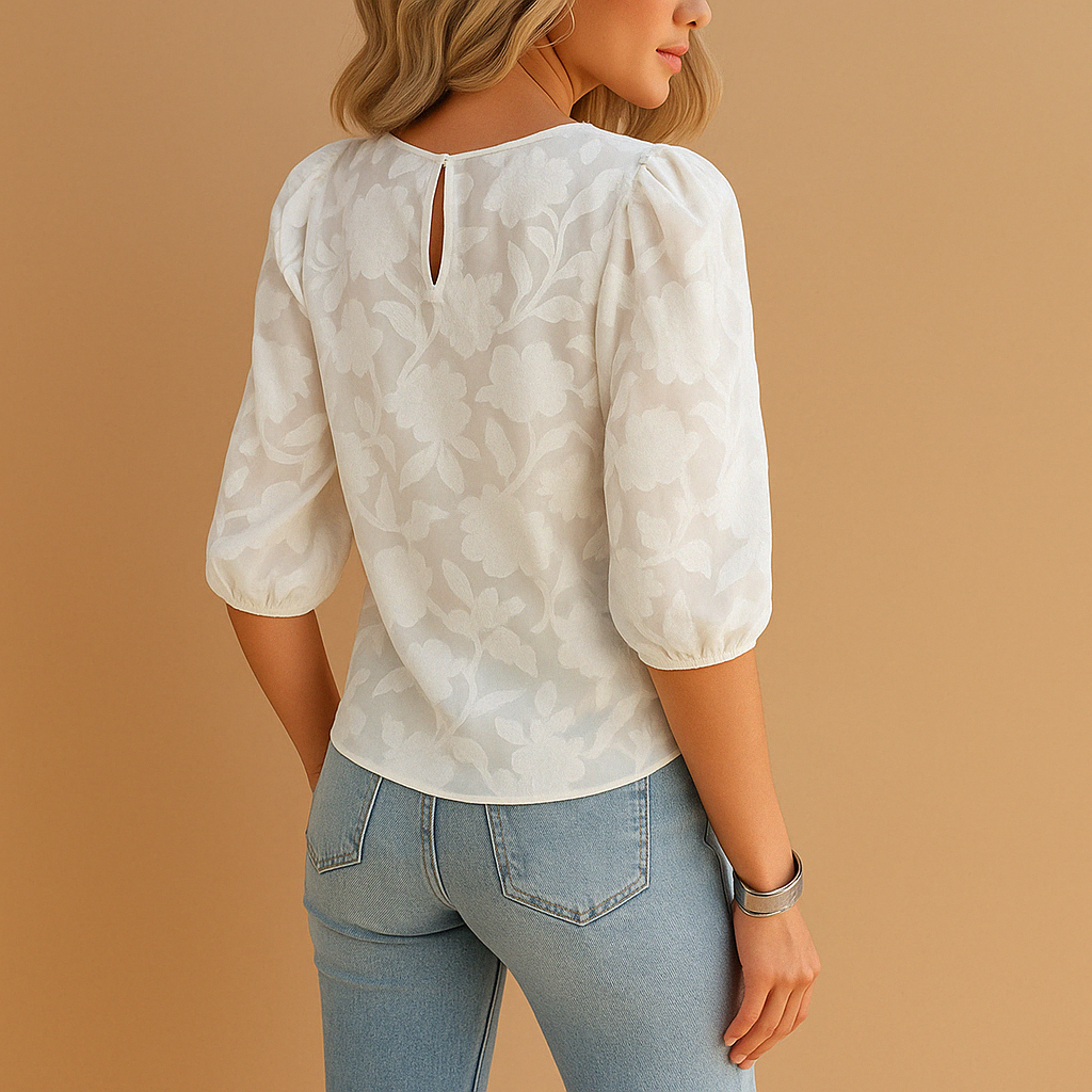 Bloemen Blouse Dames | Elegante Bloementop met Flatterende Pasvorm 1