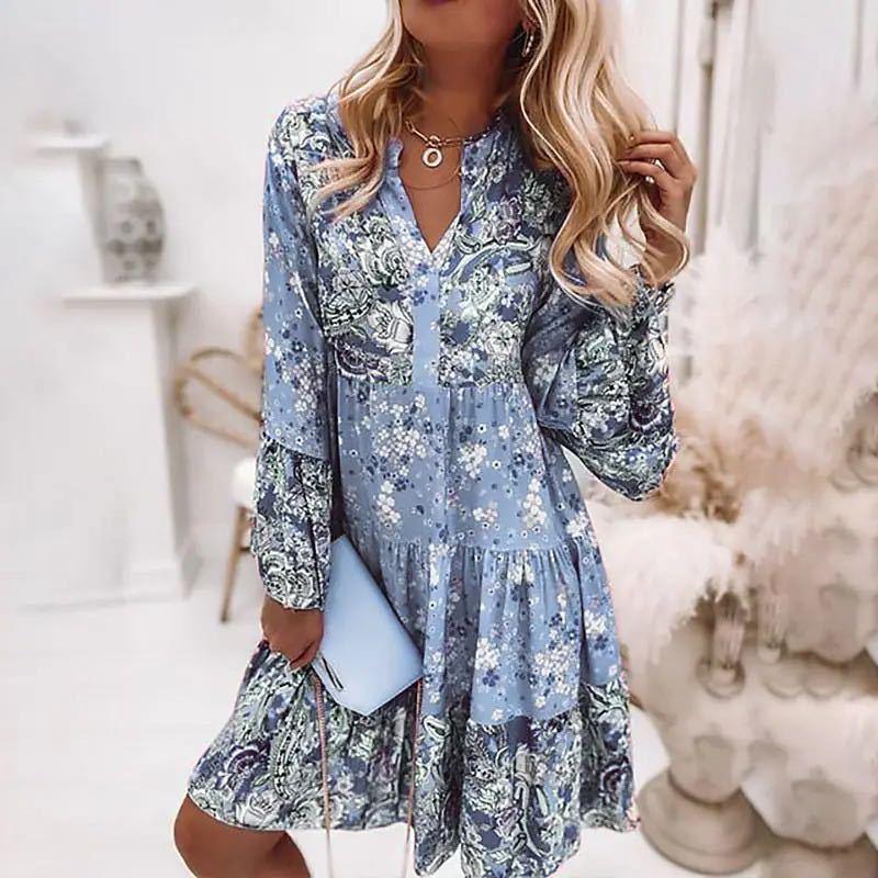 Boheme | Zomerjurk Dames V-hals Bloemenprint 1