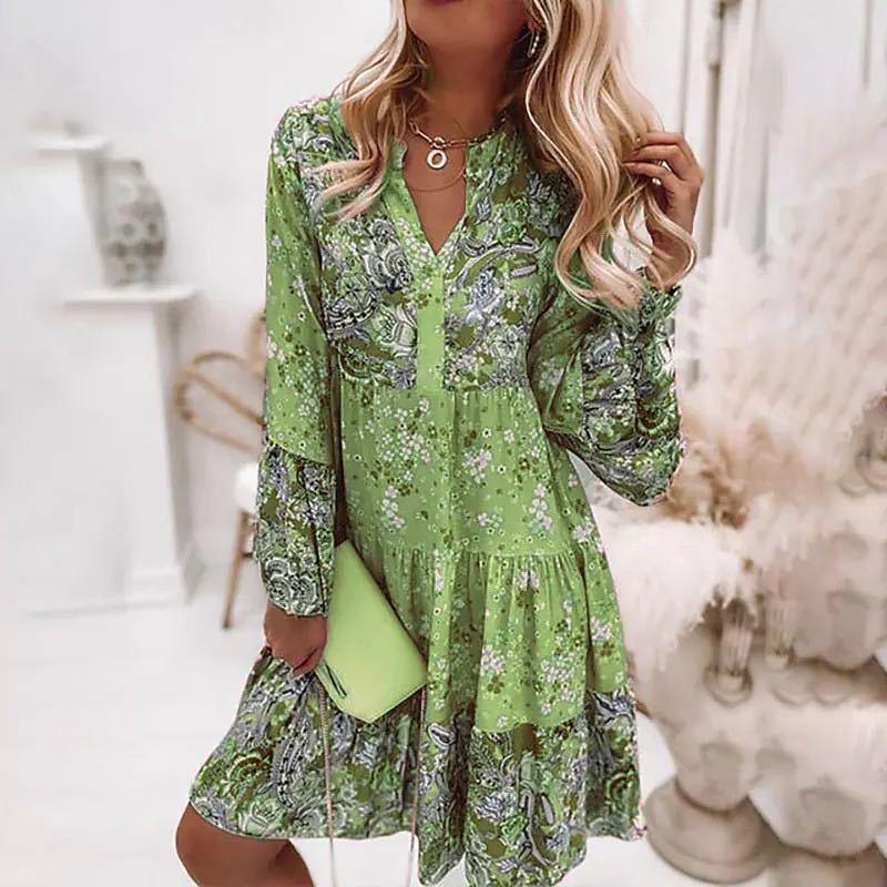 Boheme | Zomerjurk Dames V-hals Bloemenprint 2