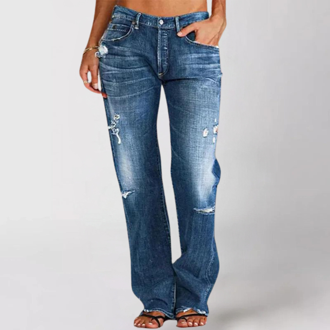 Carol | Heren Spijkerbroek met Wijde Pijpen Denim Jeans 0