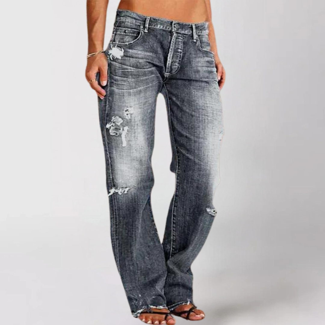 Carol | Heren Spijkerbroek met Wijde Pijpen Denim Jeans 3