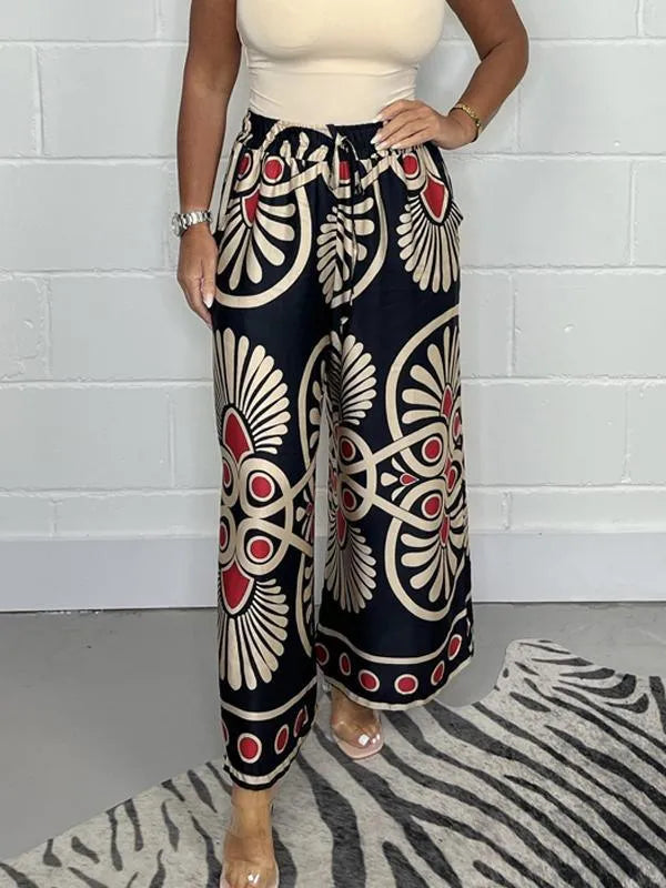 Casual Satijnen Broek | Pantalon Dames Losse Pasvorm 0