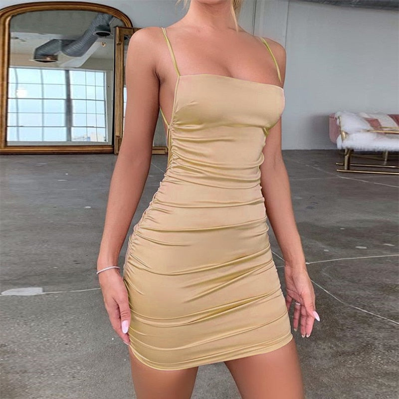 Classy Zomerjurk met Spaghettibandjes | Zomerjurk Dames 0
