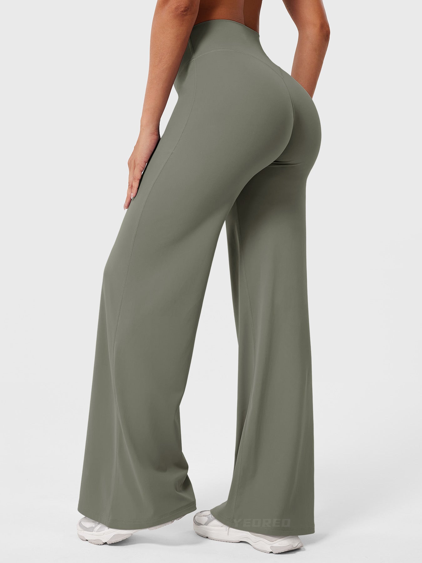Dames Flared Broek | High-Waist Pantalon Dames Zomer 10