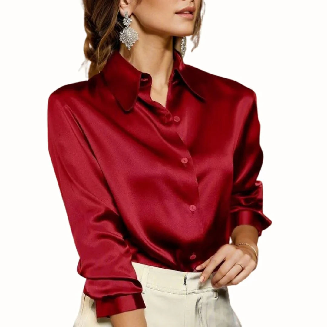 Damesblouse met Knoopsluiting | Professionele en Casual Stijl 0