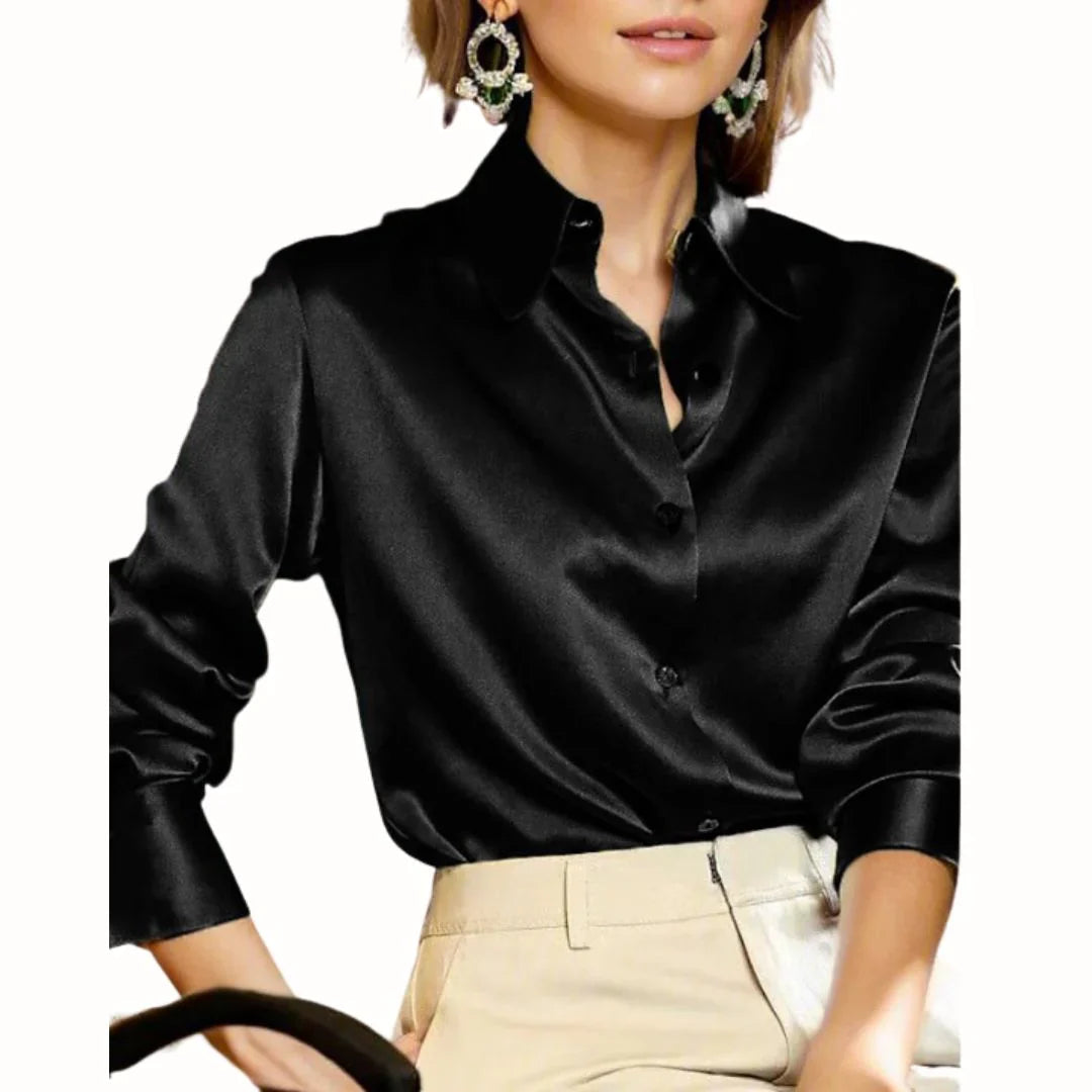 Damesblouse met Knoopsluiting | Professionele en Casual Stijl 1