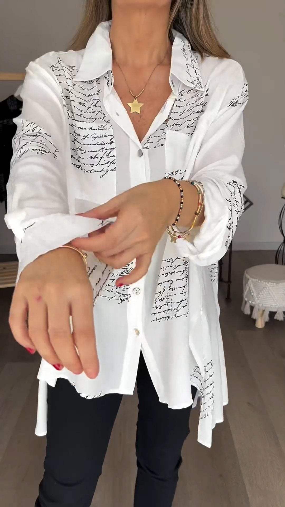 Damesblouse met Print | Mode Blouse 0