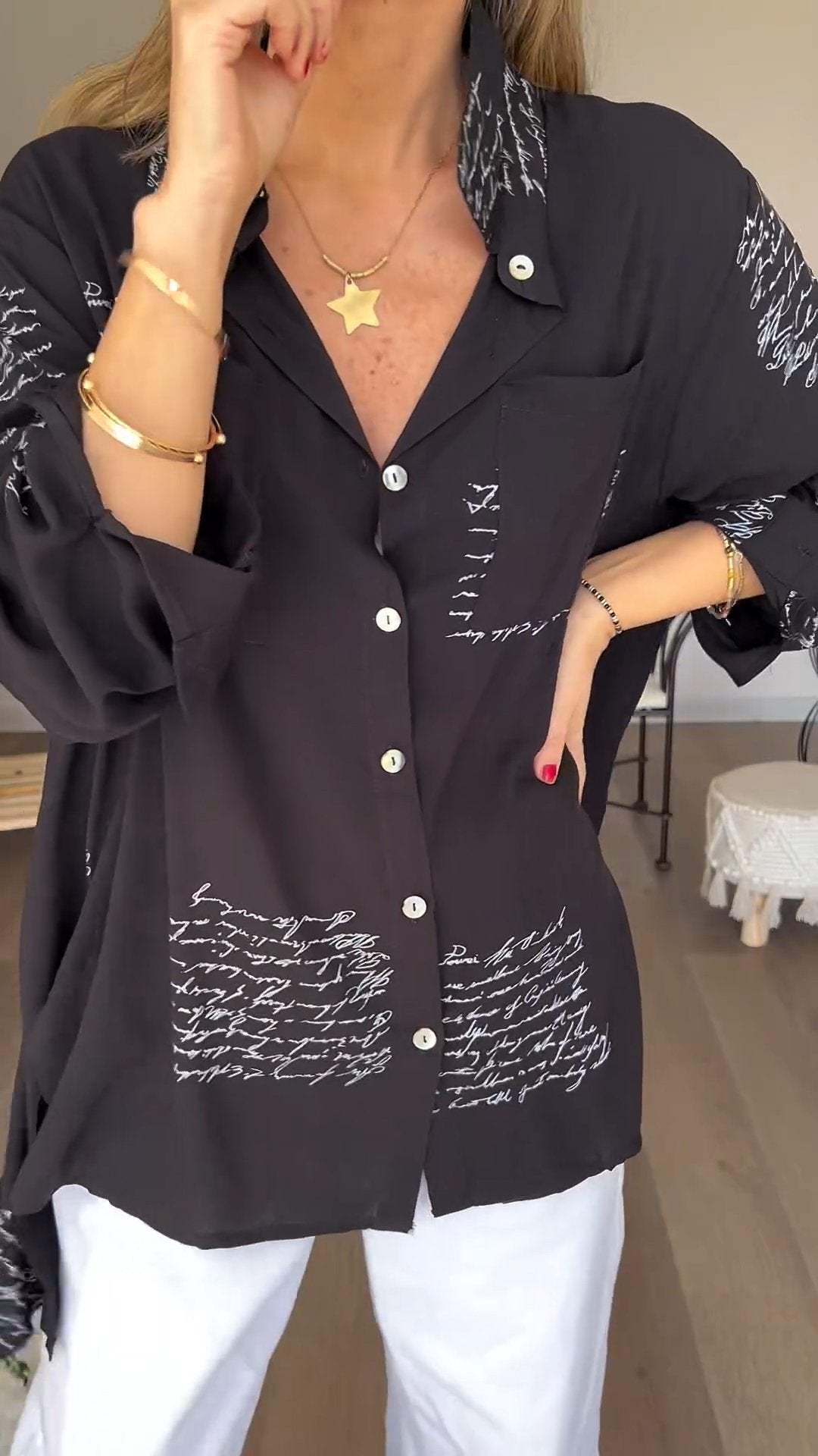 Damesblouse met Print | Mode Blouse 1