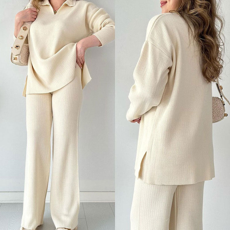 Damesbroek Hoge Taille met Wijde Pijpen | Comfortabele Outfit 0