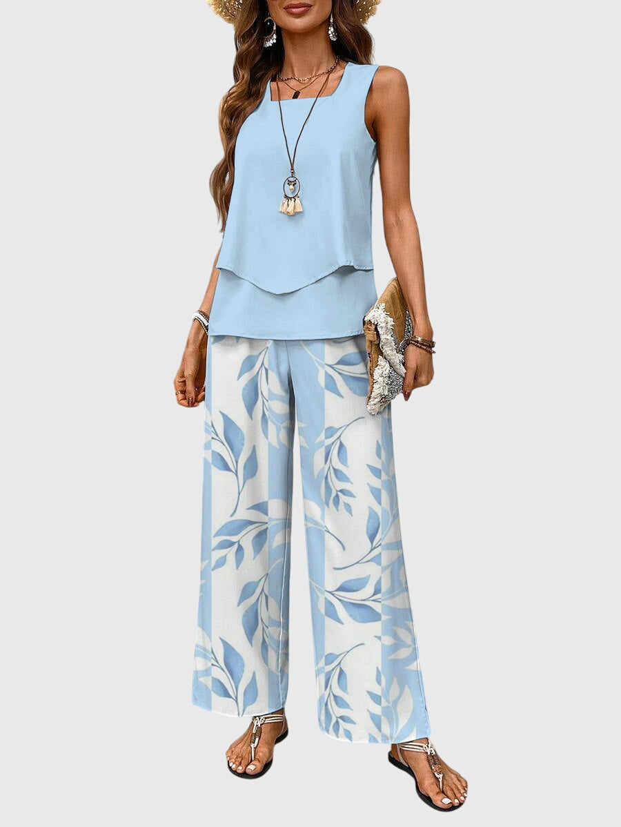 Damesbroek Hoge Taille met Wijde Pijpen | Zomer Outfit 0