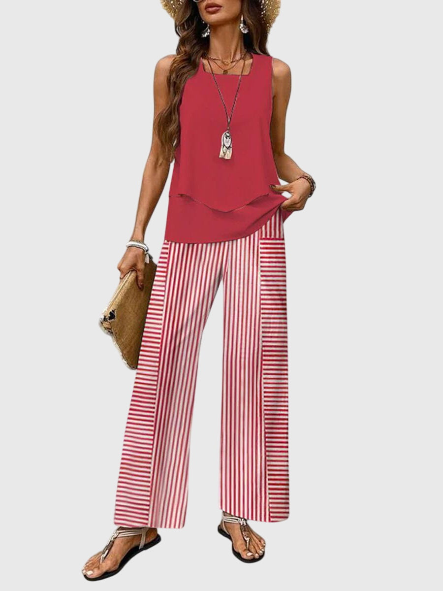 Damesbroek Hoge Taille met Wijde Pijpen | Zomer Outfit 3