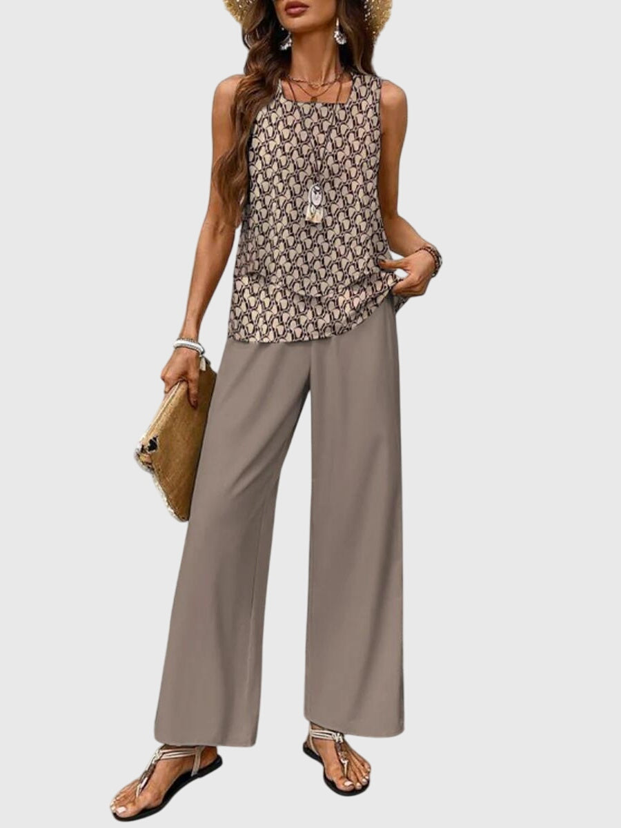 Damesbroek Hoge Taille met Wijde Pijpen | Zomer Outfit 5