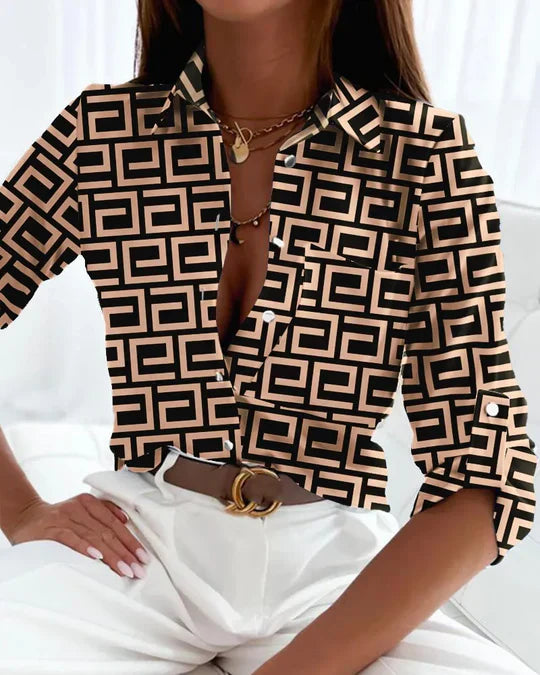 Delila | Chique Gestreepte Blouse Dames voor Zomer 2