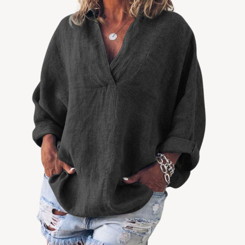 Doris | Casual Blouse met V-hals voor Dames 0