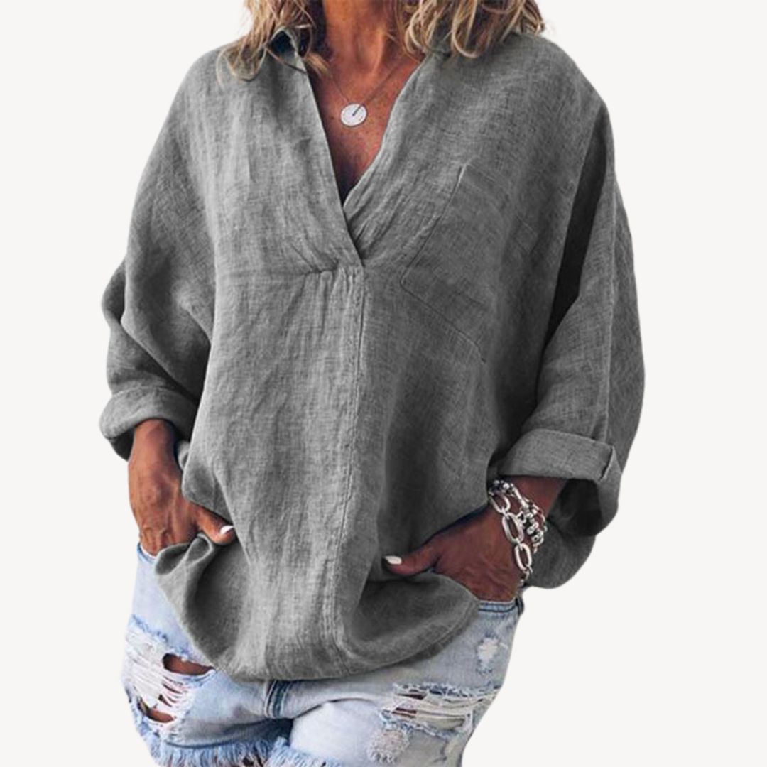 Doris | Casual Blouse met V-hals voor Dames 3