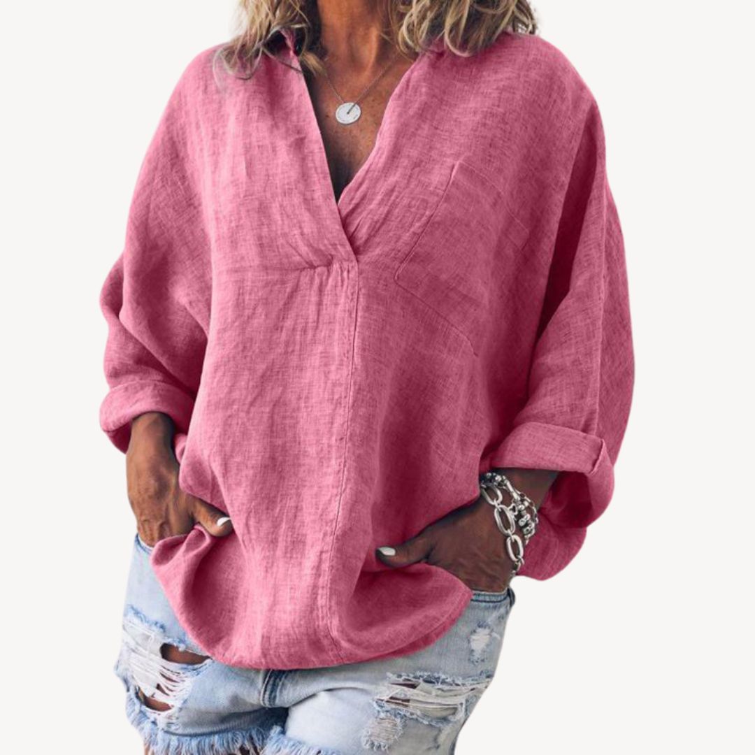 Doris | Casual Blouse met V-hals voor Dames 4