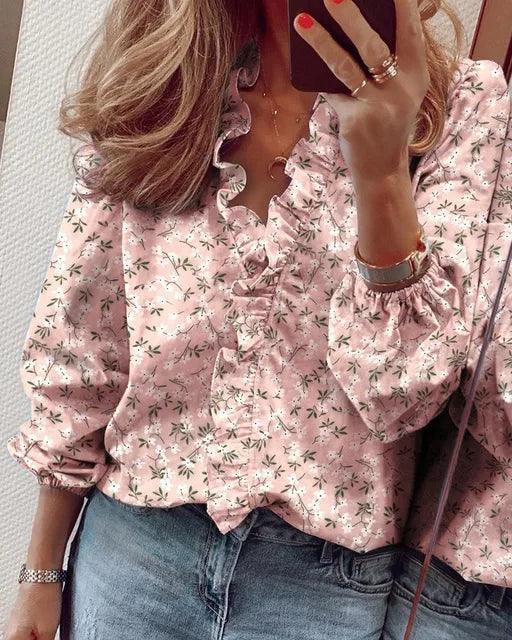 Elegante Blouse met Ruches | Blouse Dames voor Elke Gelegenheid 1