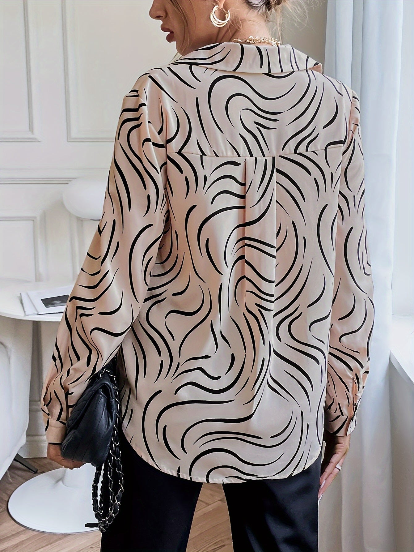 Elegante Dames Blouse met Lange Mouwen | Stijlvol en Comfortabel 2