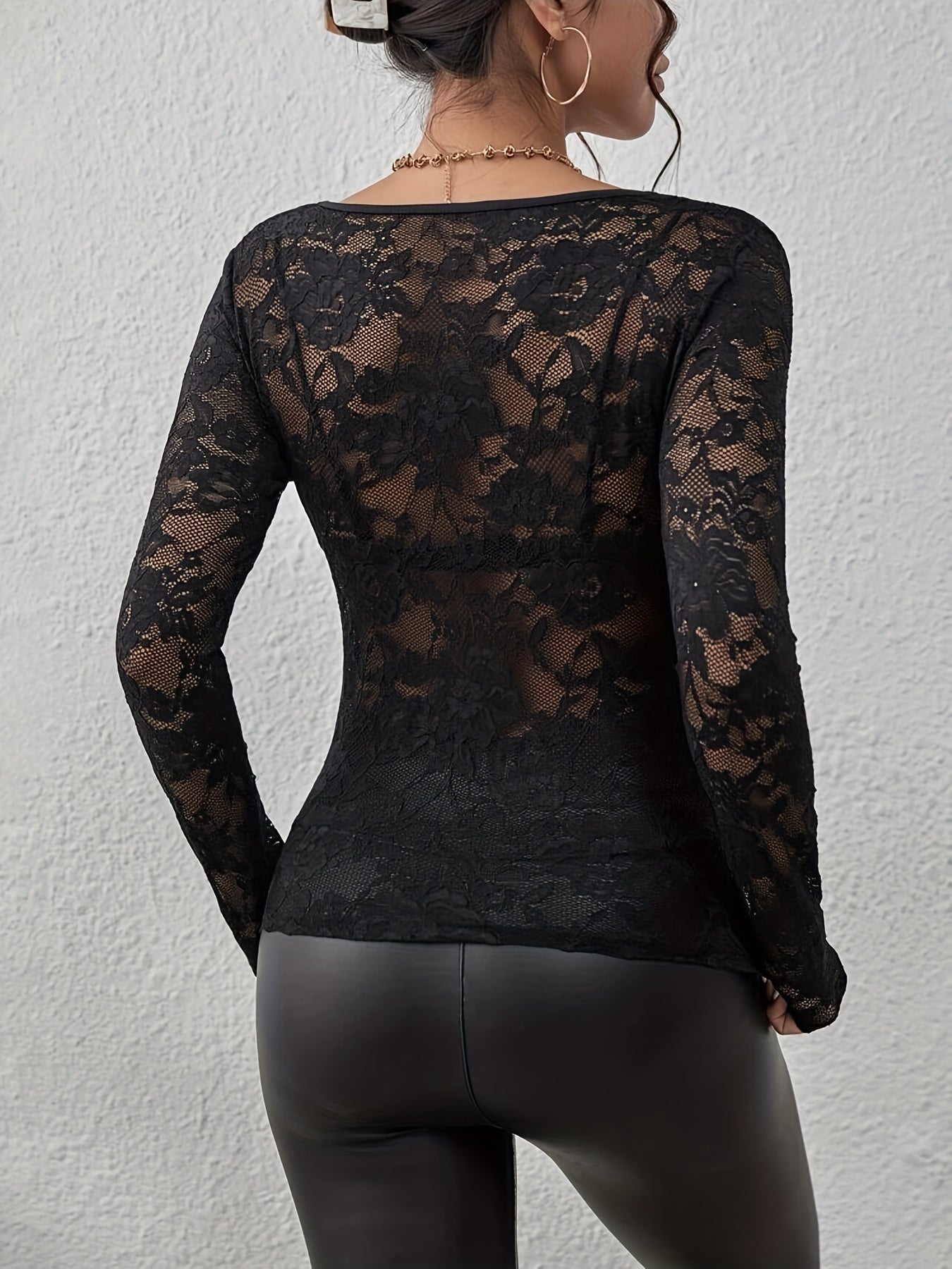 Elegante Dames Top met Lange Mouwen | Blouse Dames 1