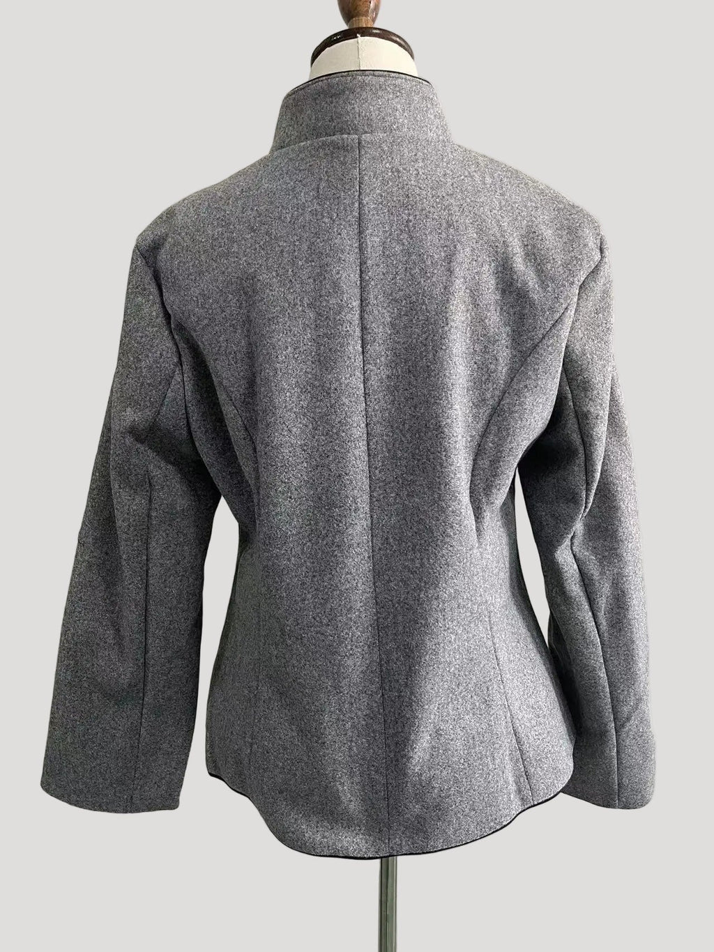 Elegante Damesblazer | Luxe Structuurstof met Hoge Kraag 7