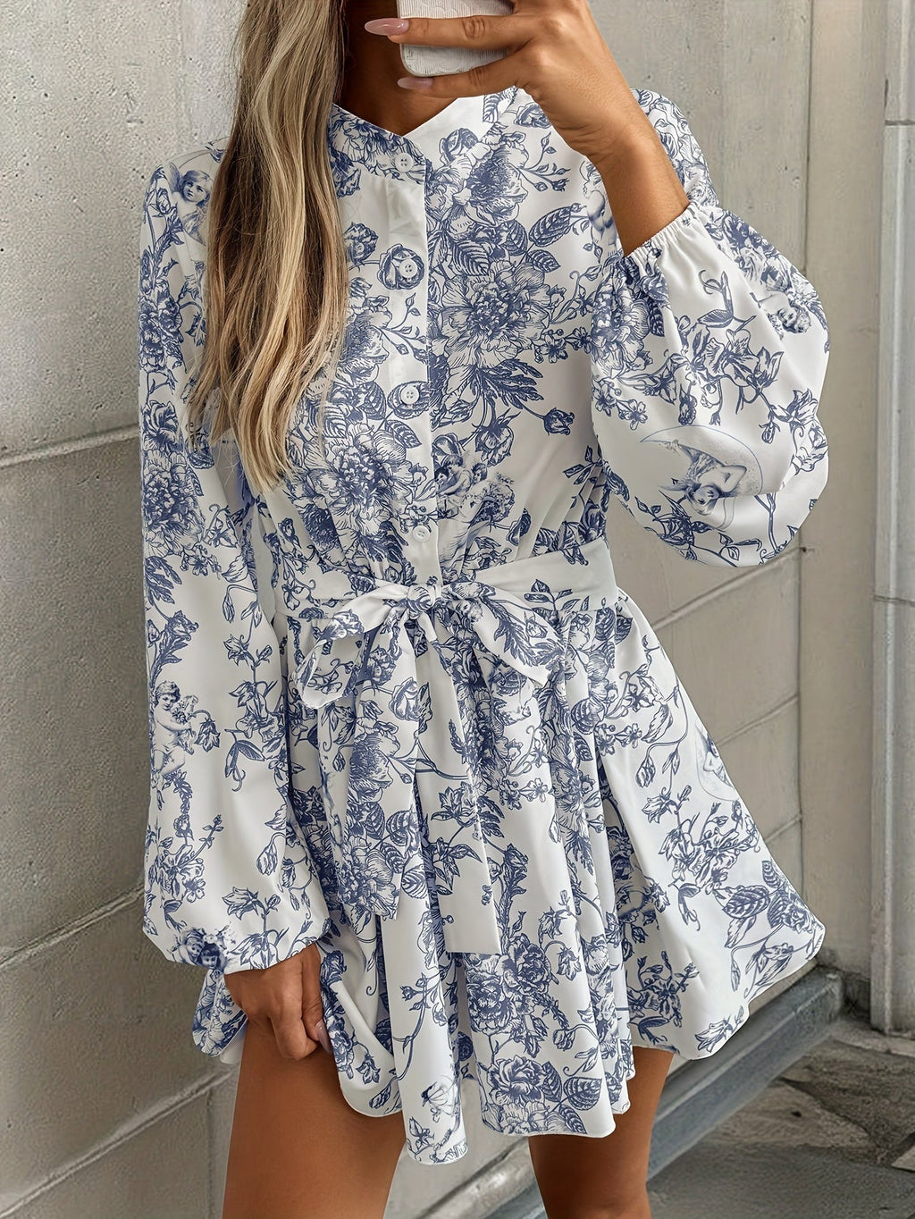 Elegante Damesjurk met Historische Print | Lange Dames Jurk 4