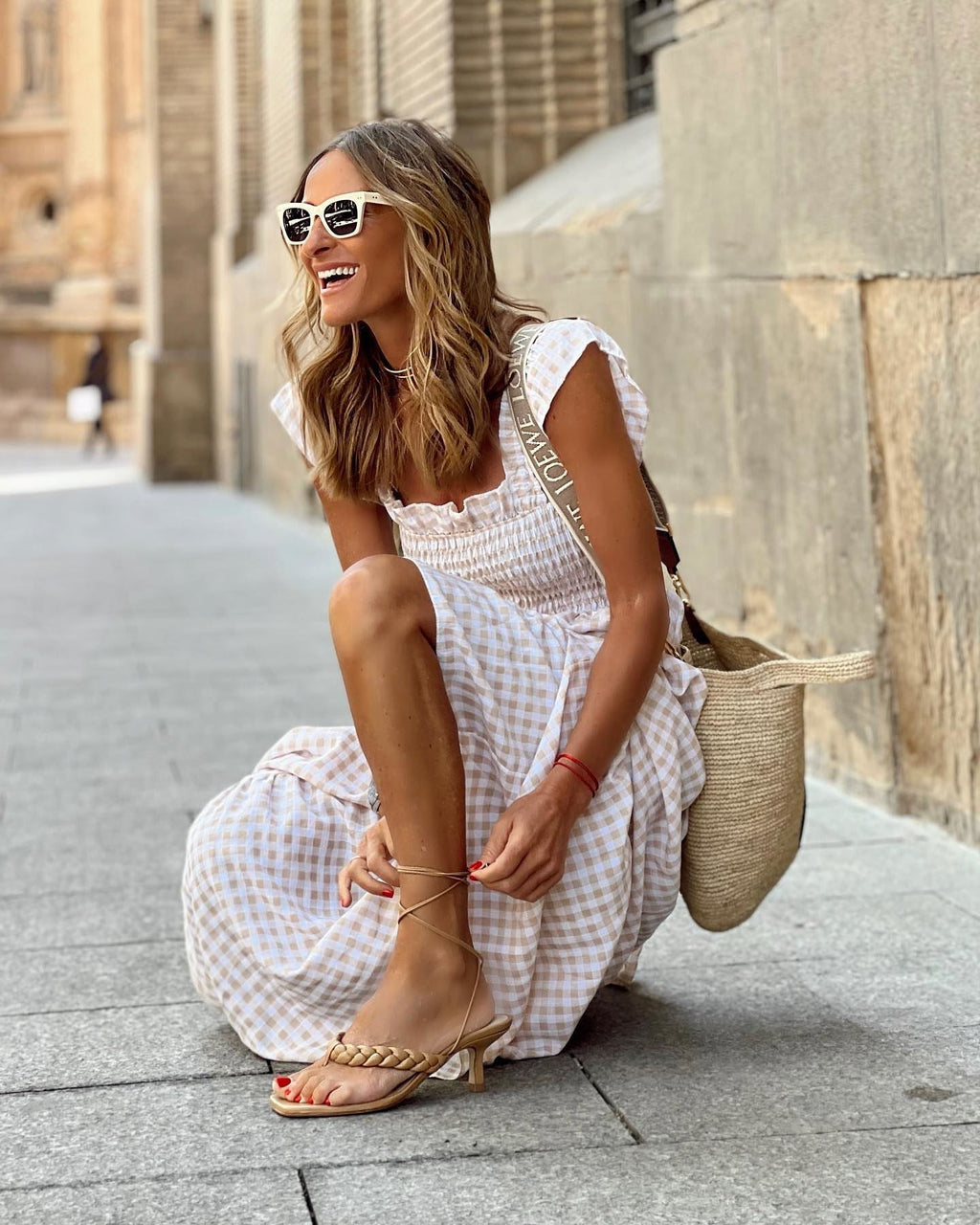 Elegante Maxi Jurk Met Ruches | Lange Jurk Dames 1