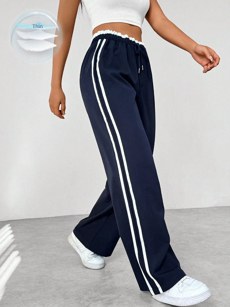 Ella | Sportieve Wijde Broek Dames met Hoge Taille 3