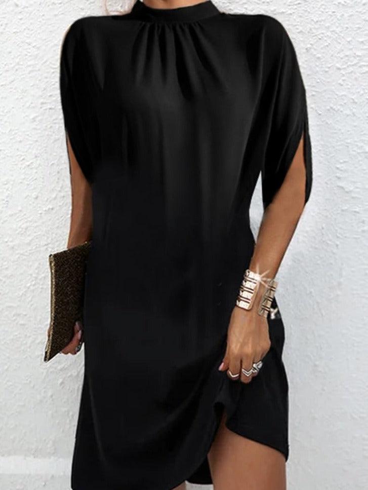 Elysia | Mini Jurk Korte Mouwen Elegante Col 1