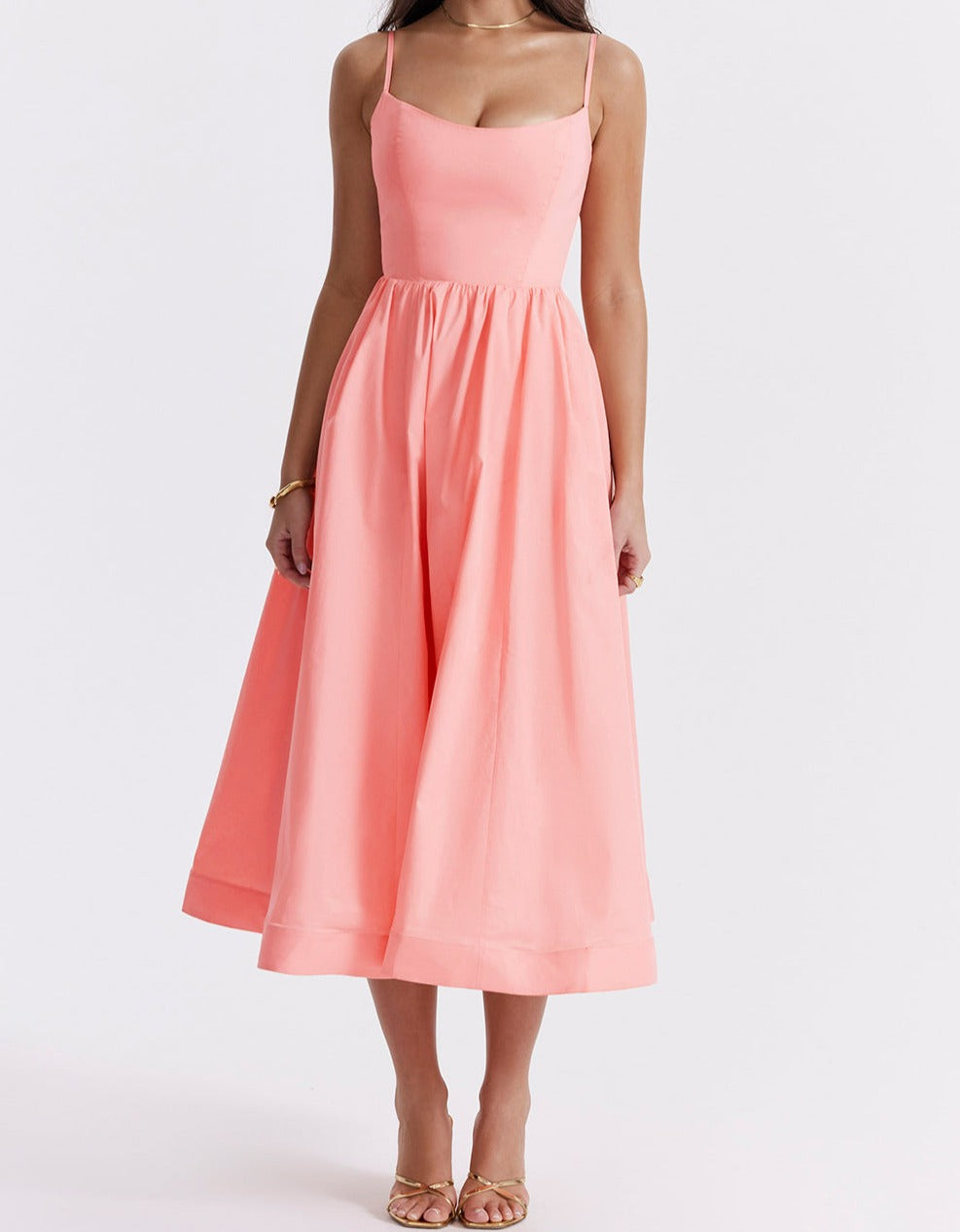 Emilia | Elegante Korte Mouw Jurk Hoogwaardige Stoffen 0