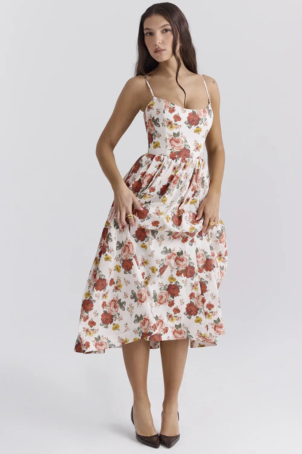 Emilia | Elegante Korte Mouw Jurk Hoogwaardige Stoffen 11