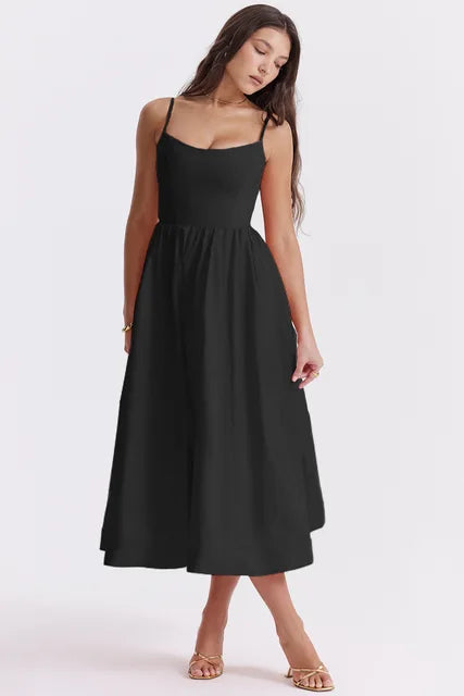 Emilia | Elegante Korte Mouw Jurk Hoogwaardige Stoffen 13