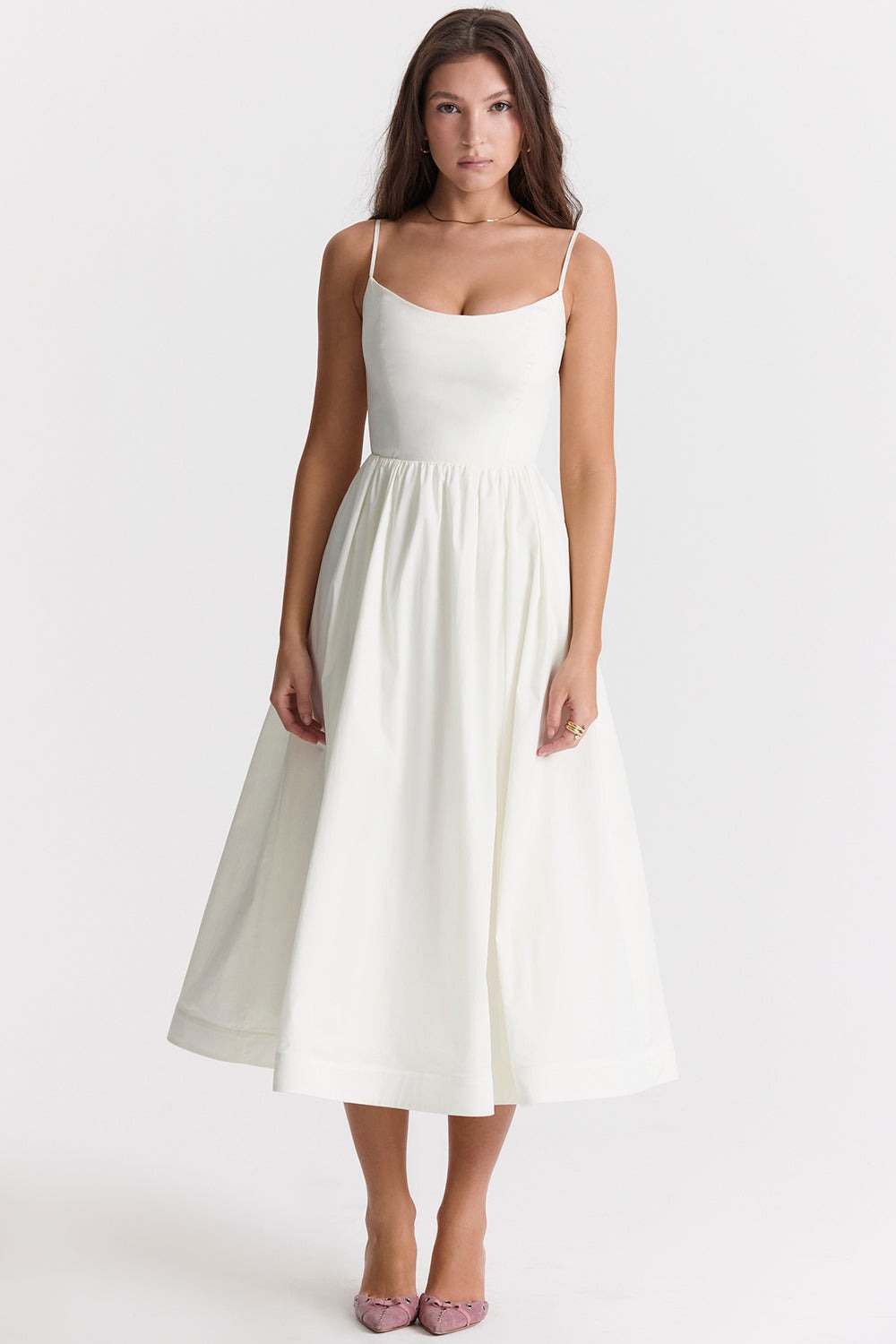 Emilia | Elegante Korte Mouw Jurk Hoogwaardige Stoffen 14