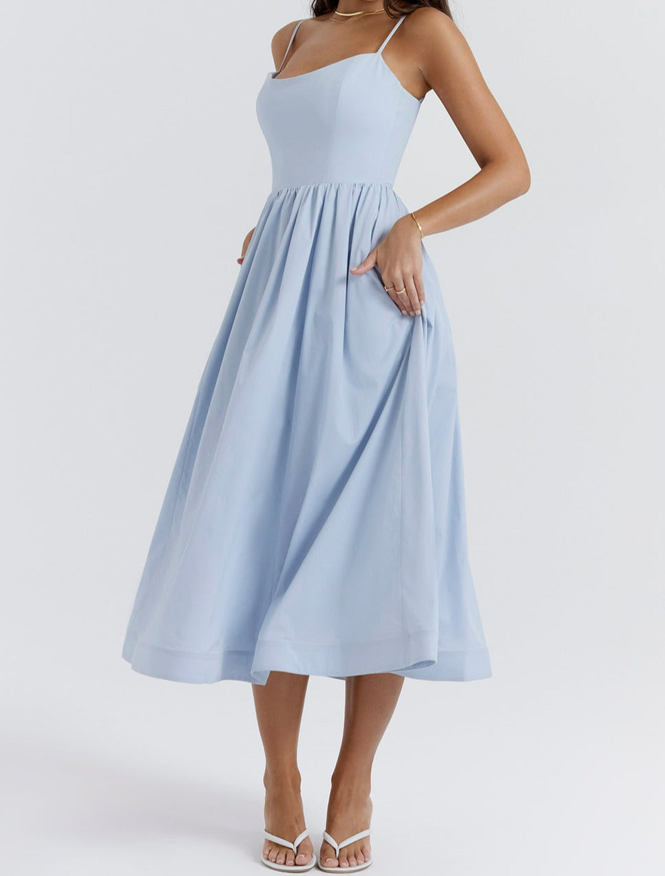 Emilia | Elegante Korte Mouw Jurk Hoogwaardige Stoffen 2