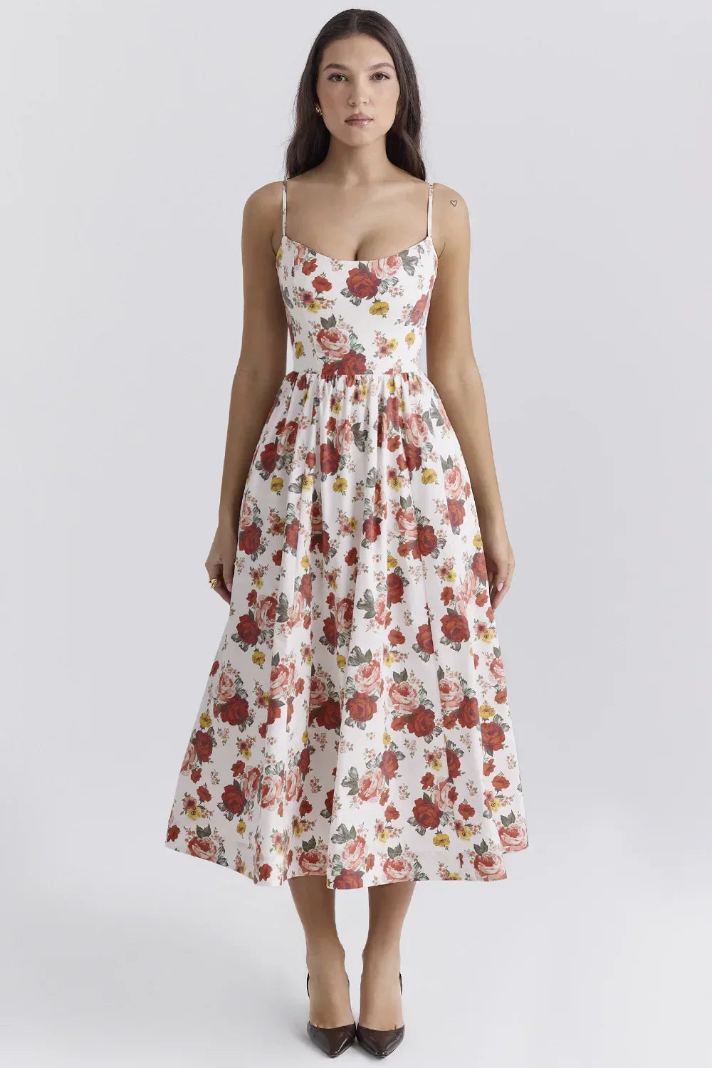 Emilia | Elegante Korte Mouw Jurk Hoogwaardige Stoffen 3