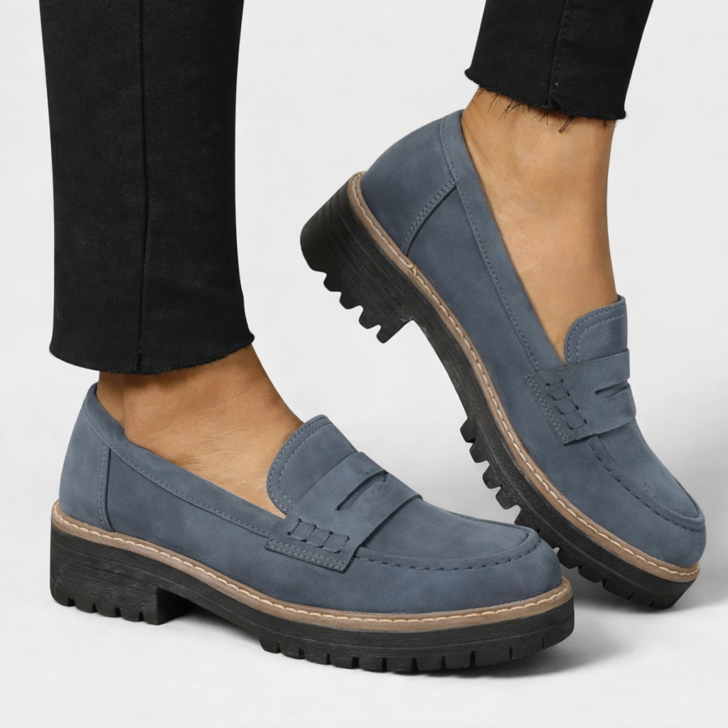 Emma | Zwarte Instappers Dames Met Ergonomische Binnenzool 2