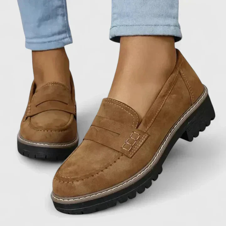Emma | Zwarte Instappers Dames Met Ergonomische Binnenzool 3