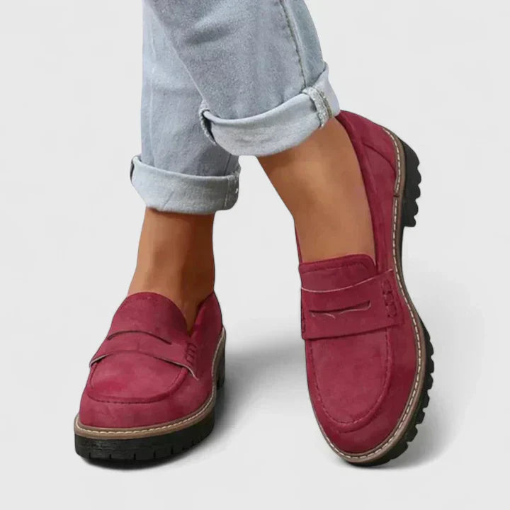 Emma | Zwarte Instappers Dames Met Ergonomische Binnenzool 5