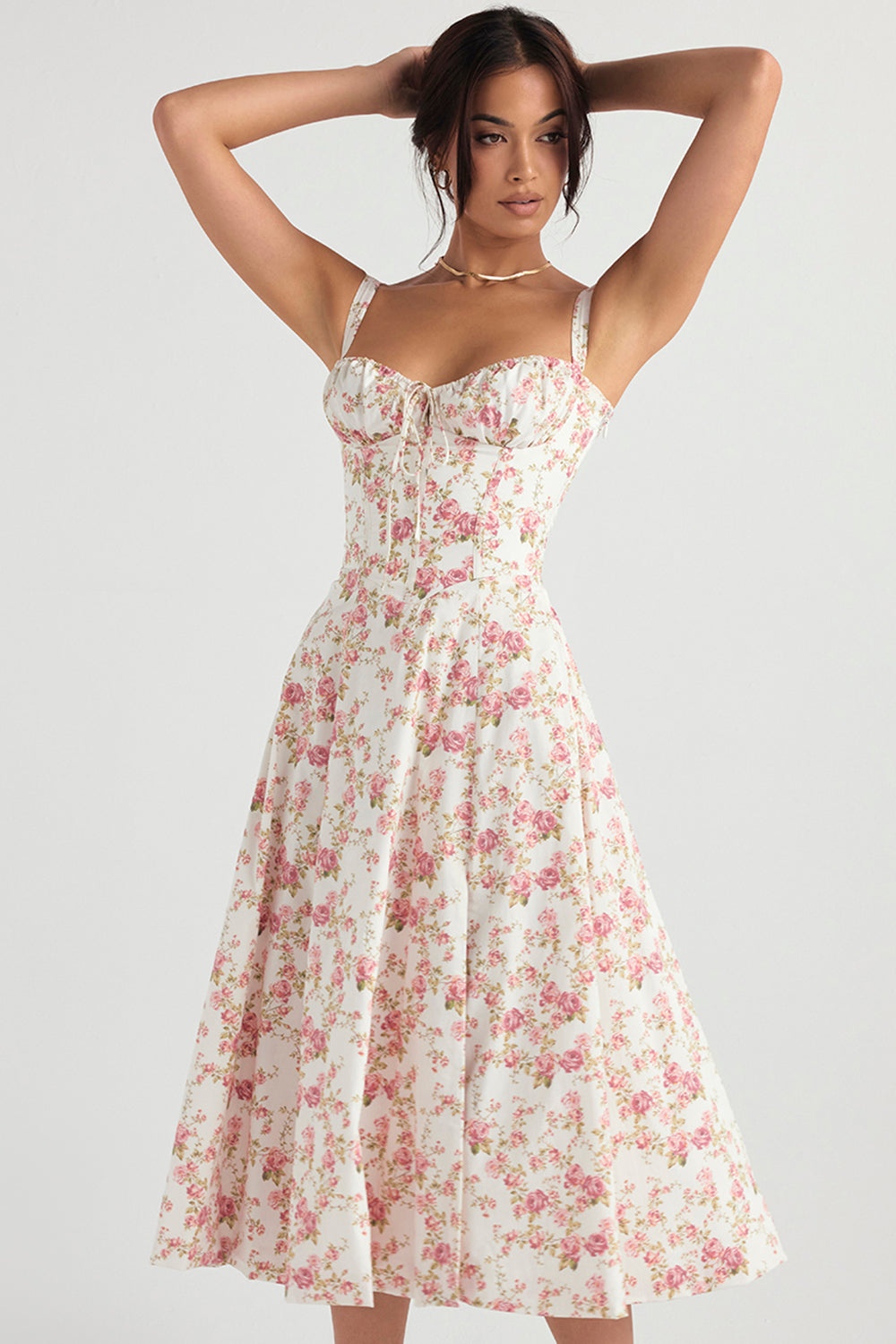 Flora | Zomerjurk Dames Met Bloemenprint Aansluitend 7