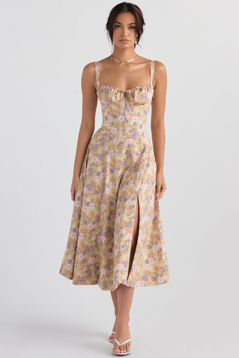 Flora | Zomerjurk Dames Met Bloemenprint Aansluitend 8