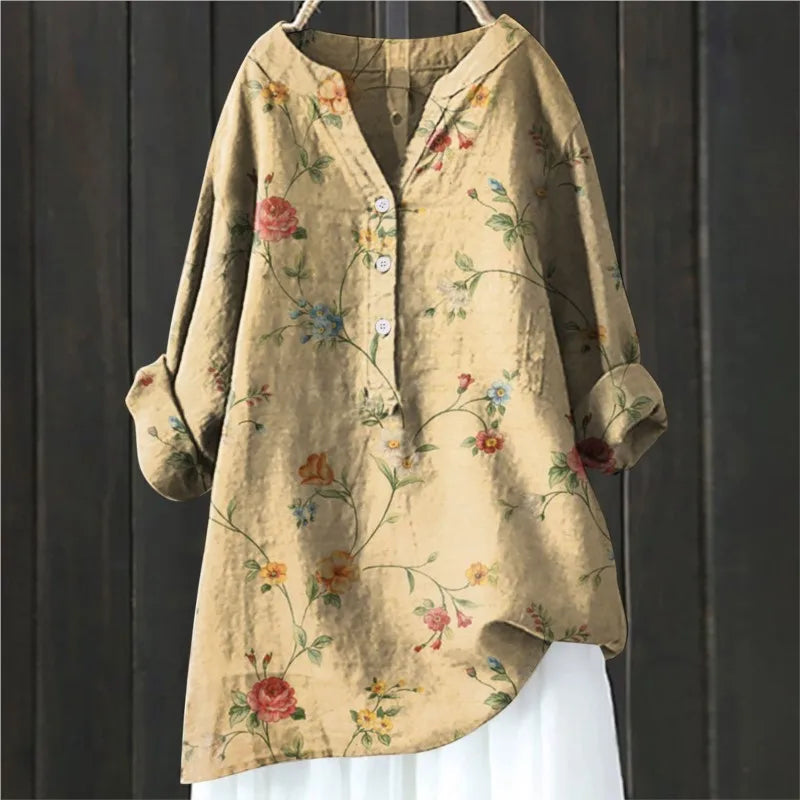 Florale | Blouse Dames Bloemmotief Comfortabel 2